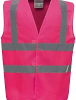 Yoko HVW 100 Hi-Vis bezpečnostní vesta 79.W100 pink