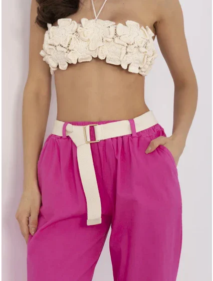 Kalhoty DHJ SP model 20969354 fuchsiová - FPrice Kalhoty DHJ SP model 20969354 fuchsiová - FPrice