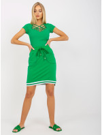 Zelená mini mikinová sukně s kapsami OH BELLA