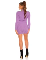 Sexy pletené šaty JM-98302 černé - FPrice Sexy pletené šaty JM-98302 černé - FPrice