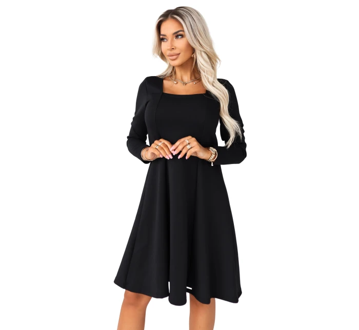 Dámské šaty černé model 22016788 - numoco Dámské šaty černé model 22016788 - numoco