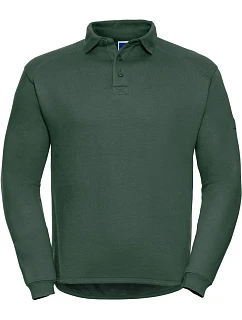 Pracovní mikina s límečkem 12. bottle green model 22476367 - Russell Athletic