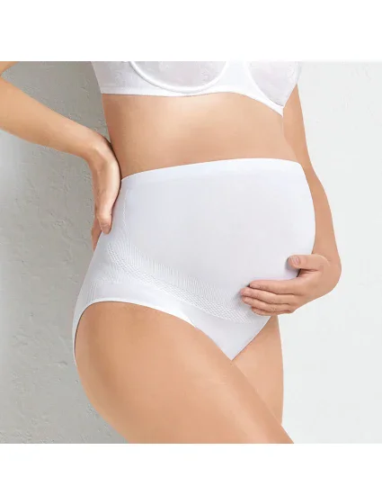 Seamless těhotenské kalhotky . 1502 white - Anita Maternity