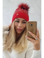 Čepice model 18747321 červená - K-Fashion Čepice model 18747321 červená - K-Fashion