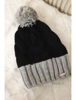 Paris fleecová čepice K212 černá+šedá