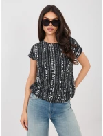 T shirt D12110M02646F czarny T shirt D12110M02646F czarny