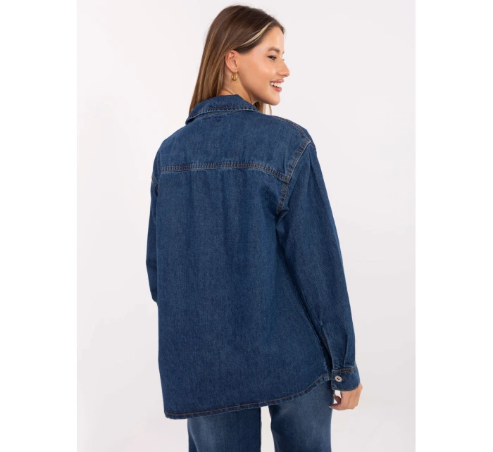 Koszula model 21234049 ciemny niebieski - FPrice