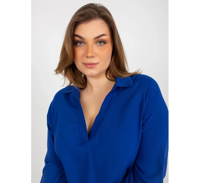 Dámská košile LK KS 509032.88P tmavě modrá - FPrice