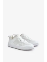 Pánské tenisky z eko kůže Big Star Bílé Pánské tenisky z eko kůže Big Star Bílé