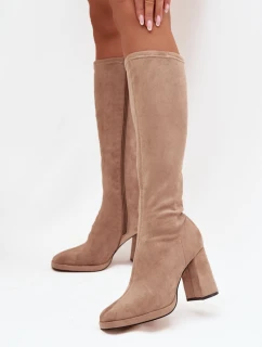 Kozačky na podpatku  model 217762 Step in style