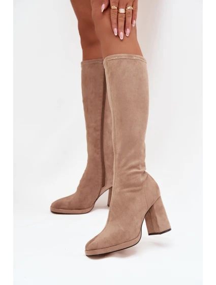 Kozačky na podpatku model 217762 Step in style Kozačky na podpatku model 217762 Step in style