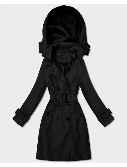 Elegantní dámský kabát s kapucí Goodlookin černý (T2-2238#-1) Elegantní dámský kabát s kapucí Goodlookin černý (T2-2238#-1)