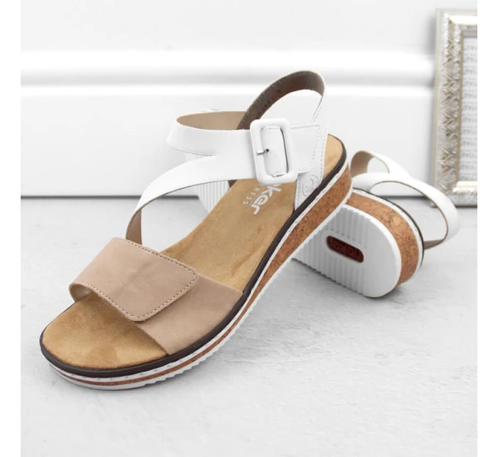 Pohodlné kombinované sandály Rieker W RKR678