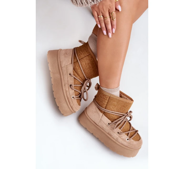 Sněhule S Na Platformě Hnědé model 21676659 - Boto Sněhule S Na Platformě Hnědé model 21676659 - Boto