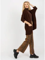 Dámský svetr LO SW LK 3002 kardigan.98P tmavě hnědý Dámský svetr LO SW LK 3002 kardigan.98P tmavě hnědý