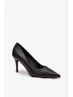 Dámské lodičky z eko kůže Sivana – černé Dámské lodičky z eko kůže Sivana – černé