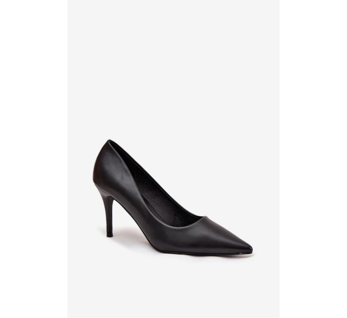 Dámské lodičky z eko kůže Sivana – černé Dámské lodičky z eko kůže Sivana – černé