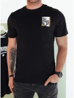 Pánské tričko s potiskem černé FashionStreet RX5482