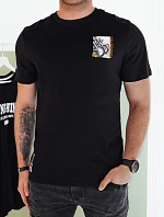 Pánské tričko s potiskem černé FashionStreet RX5482