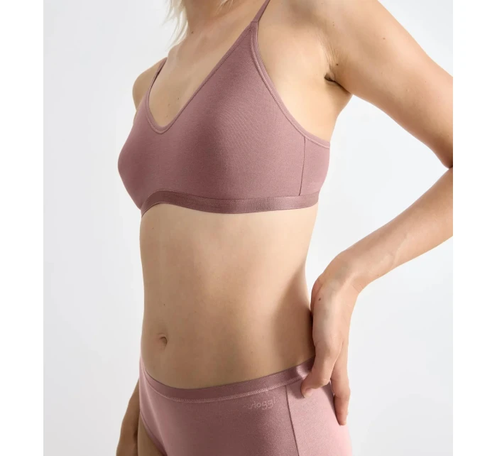 Dámská podprsenka GO Daily Cotton Soft bra - BROWN - hnědá 1141 - SLOGGI