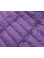 Lehká fialová dámská prošívaná bunda (20311-35)