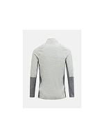 Termoaktivní mikina Peak Performance Magic Half Zip Wool-Blend BL – středně šedá mel/šedá mel, velikost: L