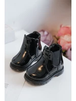 Dětské Lakované zateplené boty černé model 21597431 - Boto Dětské Lakované zateplené boty černé model 21597431 - Boto