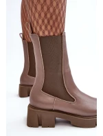 Dámské boty s  hnědé model 21638242 - Laura Messi