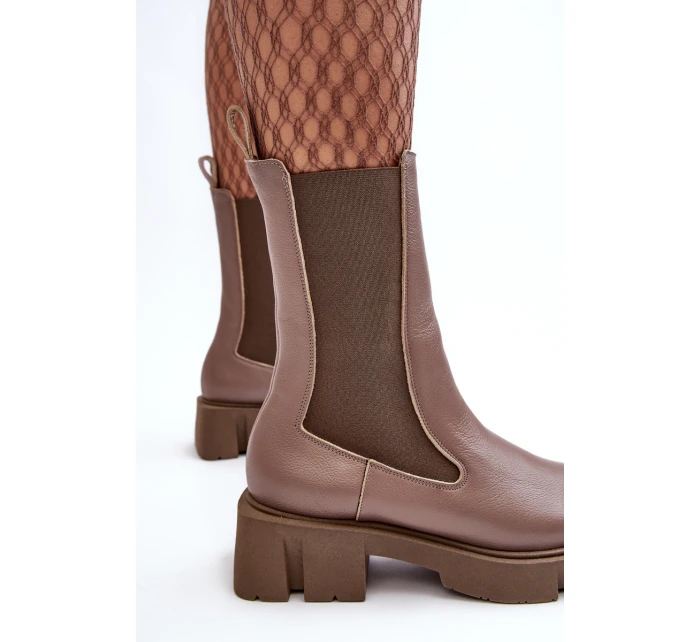 Dámské boty s  hnědé model 21638242 - Laura Messi