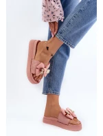Dámské Žabky S Mašlí a Medvídkem Růžové model 21648652 - Boto