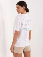 T shirt model 21795532 biały - FPrice T shirt model 21795532 biały - FPrice