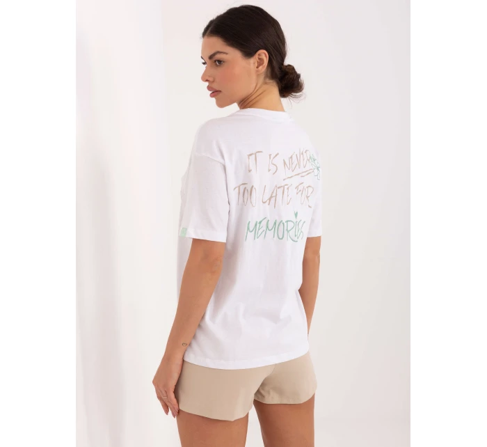 T shirt model 21795532 biały - FPrice T shirt model 21795532 biały - FPrice