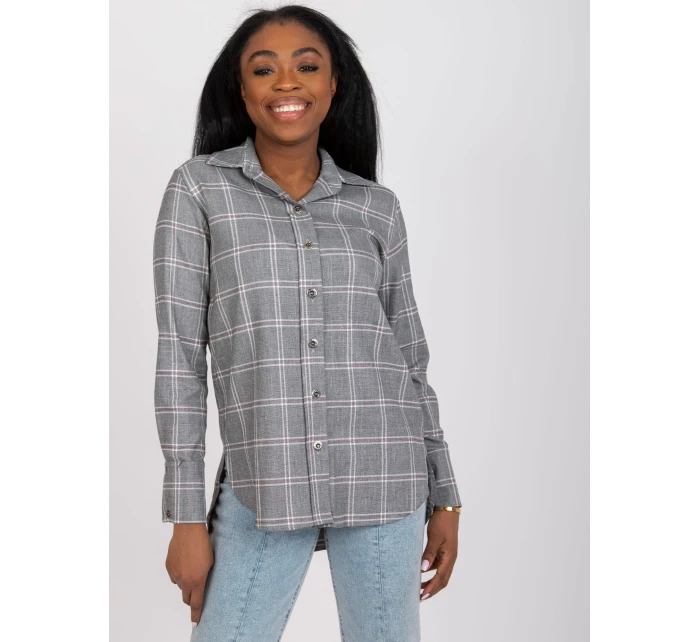 Dámská košile LK-KS-508770.49P-šedá