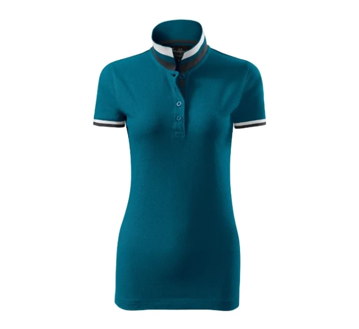 Collar Up polokošile dámská petrolejová