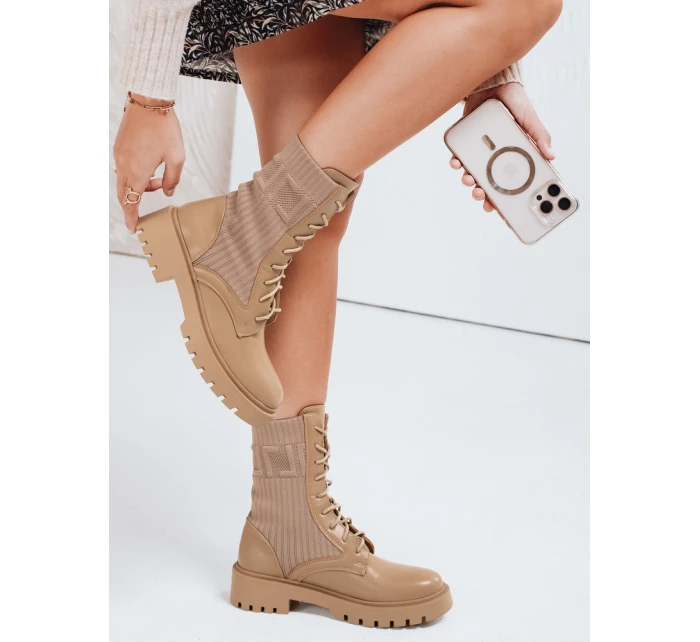Dámské boty CALLA khaki FashionStreet ZY0381