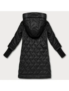 kurtka z kapturem  czarna model 21304741 - HONEY WINTER