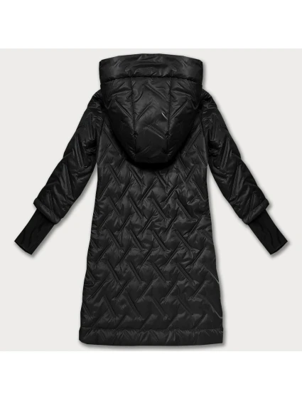 kurtka z kapturem  czarna model 21304741 - HONEY WINTER