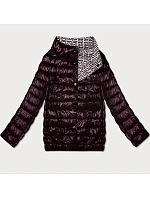 Lekko ocieplana dwustronna kurtka do bioder Goodlookin ciemny fiolet (P21-7213/7212-295)