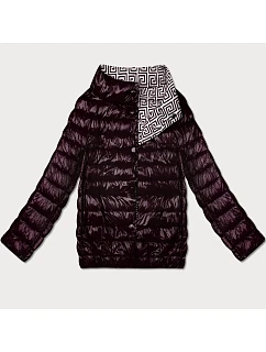 Lekko ocieplana dwustronna kurtka do bioder Goodlookin ciemny fiolet (P21-7213/7212-295)