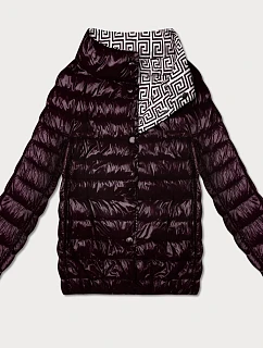 Lekko ocieplana dwustronna kurtka do bioder Goodlookin ciemny fiolet (P21-7213/7212-295)