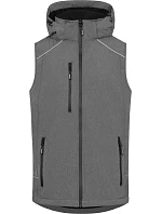 Pánská 3vrstvá softshellová vesta 40. heather grey model 22517272 - Promodoro