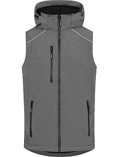 Pánská 3vrstvá softshellová vesta 40. heather grey model 22517272 - Promodoro