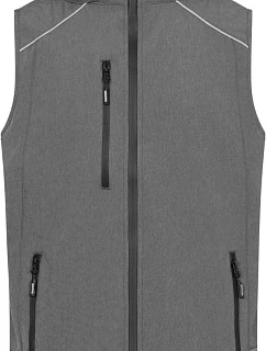 Promodoro 7840 Pánská 3-vrstvá softshellová vesta 40.7840 heather grey