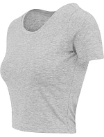 BY 042 dámský crop top heather grey model 22435714 - Build your Brand BY 042 dámský crop top heather grey model 22435714 - Build your Brand