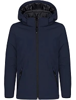 Padded Hooded Softshell Junior Dětská zateplená softshellová bunda s kapucí model 22454895 dark navy - Clique Padded Hooded Softshell Junior Dětská zateplená softshellová bunda s kapucí model 22454895 dark navy - Clique