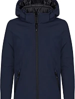 Clique Padded Hooded Softshell Junior Dětská zateplená softshellová bunda s kapucí 67.0906 dark navy