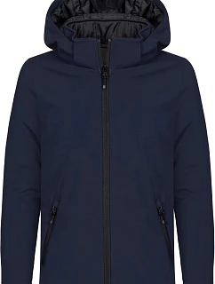 Clique Padded Hooded Softshell Junior Dětská zateplená softshellová bunda s kapucí 67.0906 dark navy