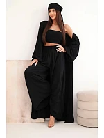 Dámský viskózový model 22084825 komplet v boho stylu černý - K-Fashion Dámský viskózový model 22084825 komplet v boho stylu černý - K-Fashion