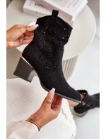 kotníčkové boty na podpatku z se na zip černé model 21667313 - Boto kotníčkové boty na podpatku z se na zip černé model 21667313 - Boto