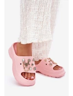 Pěnové Dámské Pantofle Se Zlatými Prstýnky Růžové Hortiana Pěnové Dámské Pantofle Se Zlatými Prstýnky Růžové Hortiana